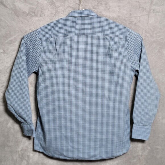 Peter Millar Shirt Mens XL Blue Plaid Crown Crafted Button Down Long Sleeve - Picture 3 of 11